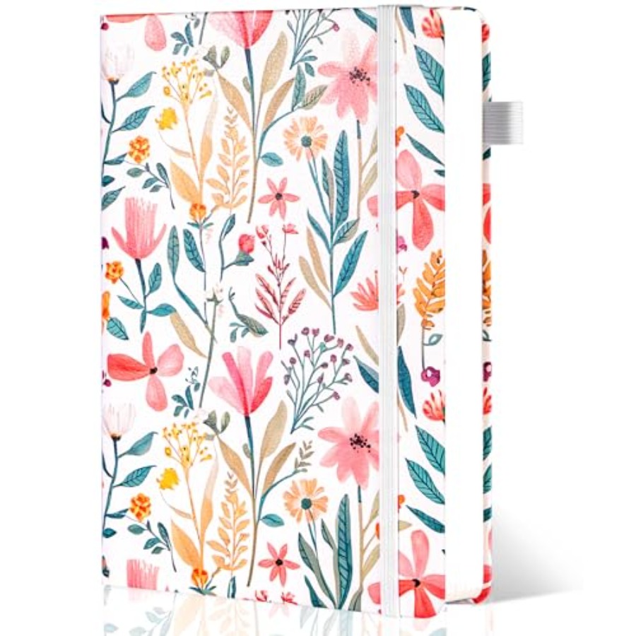Floral Lined Journal for Women - Journal Leather Hardcover reseña y precio