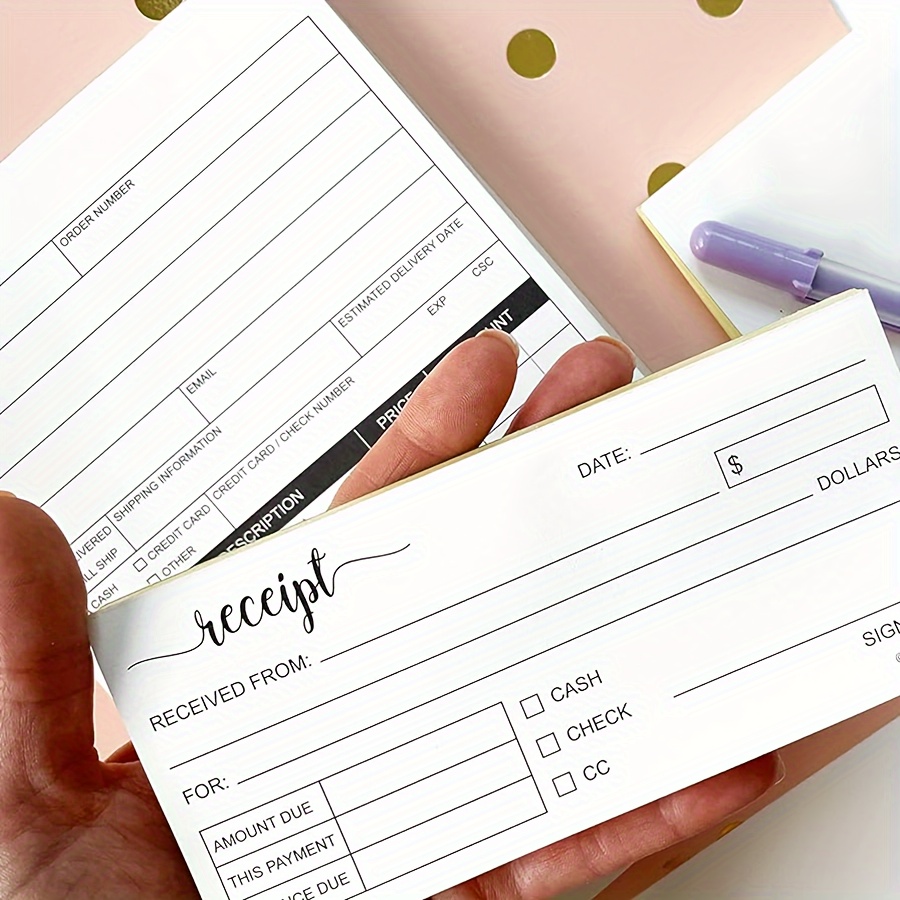 100 Sheets Receipt Book, 2.75x - Carbon Copy Book reseña y precio