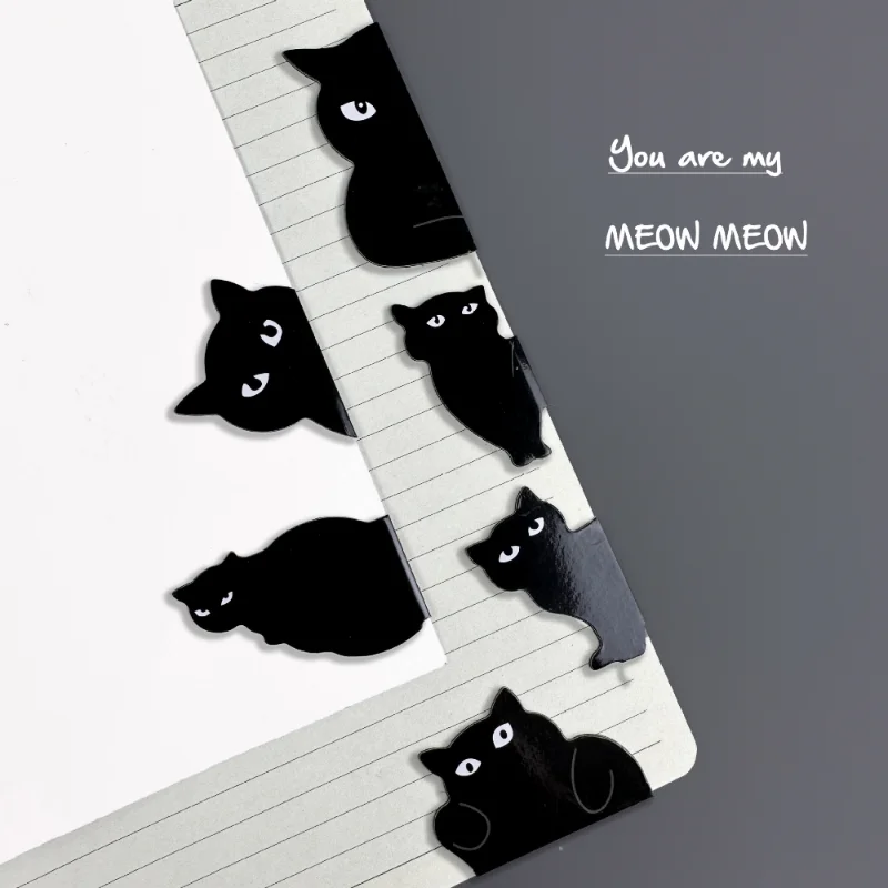 6 Pcs/set Cute Cat Magnet Book - Paperclip Magnetic Set reseña y precio