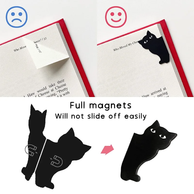 6 Pcs/set Cute Cat Magnet Book - Paperclip Magnetic Set reseña y precio