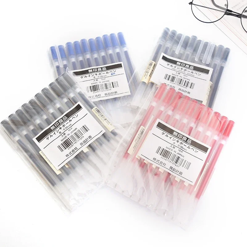 10-30Pcs/Set 0.38/0.5mm Gel pe - Office Stationery Supply Business reseña y precio