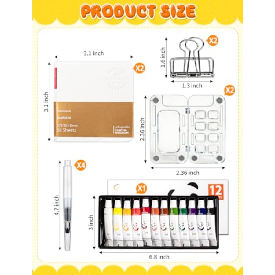 Mini Watercolor Paint Set Trav - Paperclip Magnetic Set reseña y precio