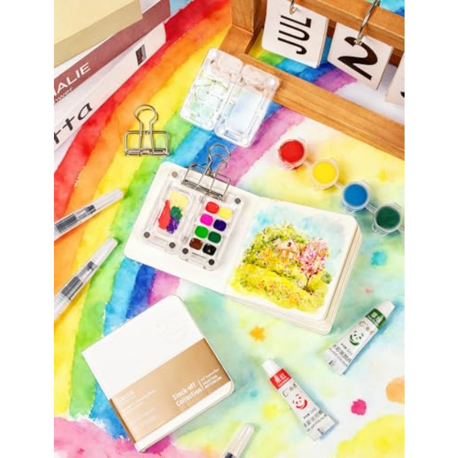 Mini Watercolor Paint Set Trav - Paperclip Magnetic Set reseña y precio