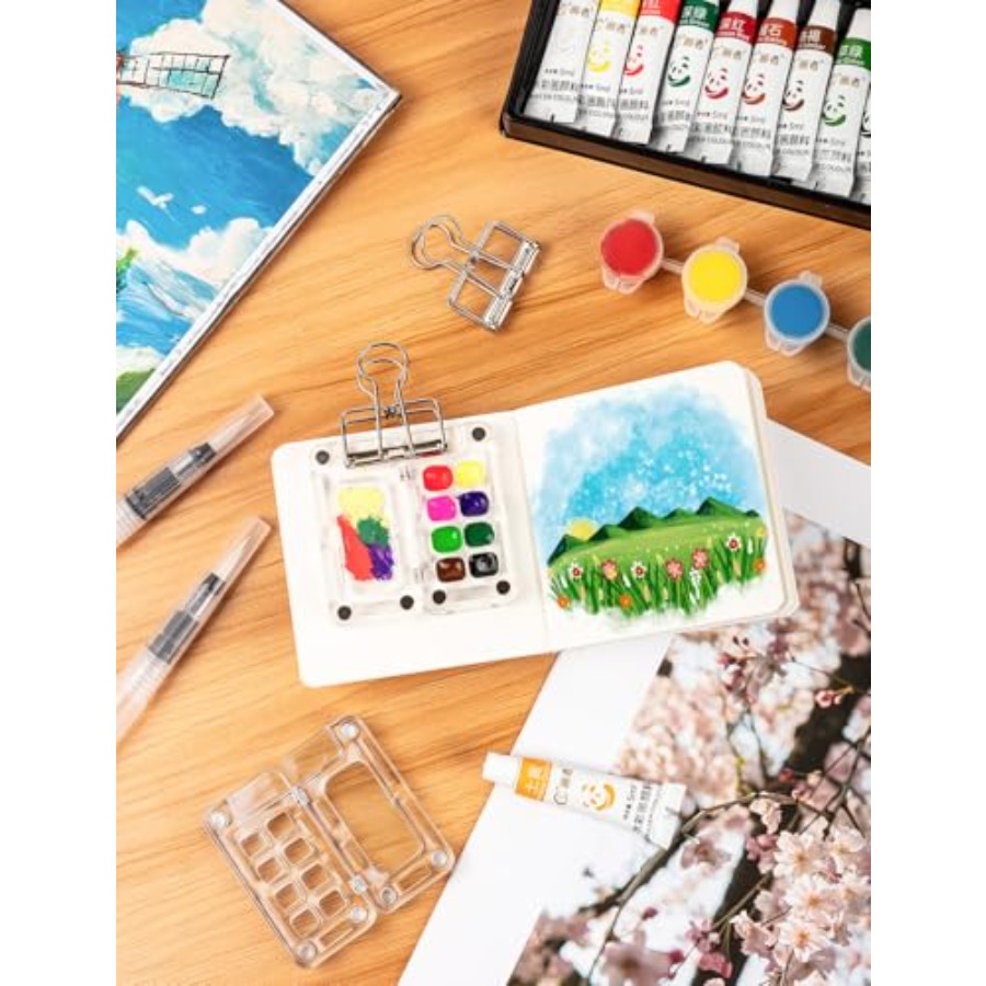 Mini Watercolor Paint Set Trav - Paperclip Magnetic Set reseña y precio