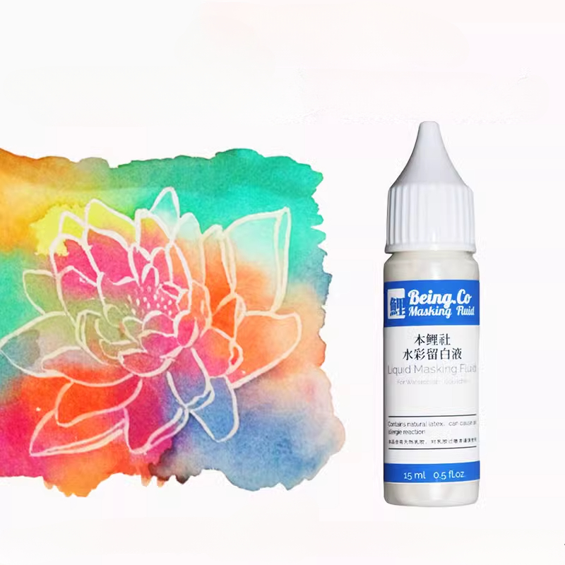 White/Blue Watercolor Masking  - Correction Fluid White reseña y precio
