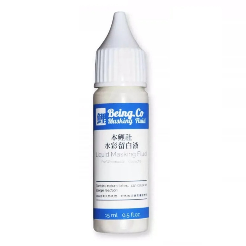 White/Blue Watercolor Masking  - Correction Fluid White reseña y precio