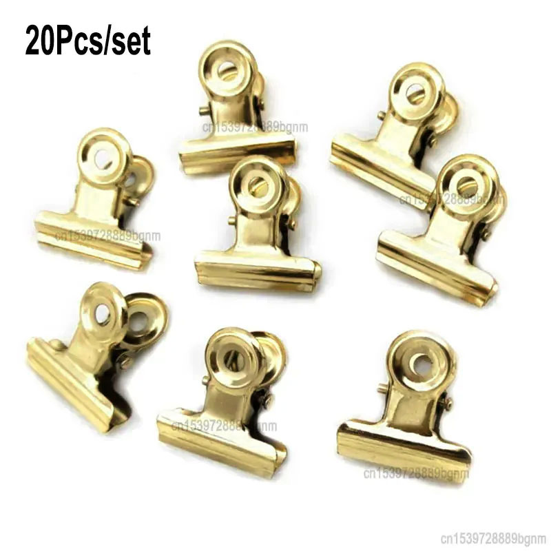 20PCS/Set 21mm*23mm Round Meta - Binder Clip Assorted reseña y precio
