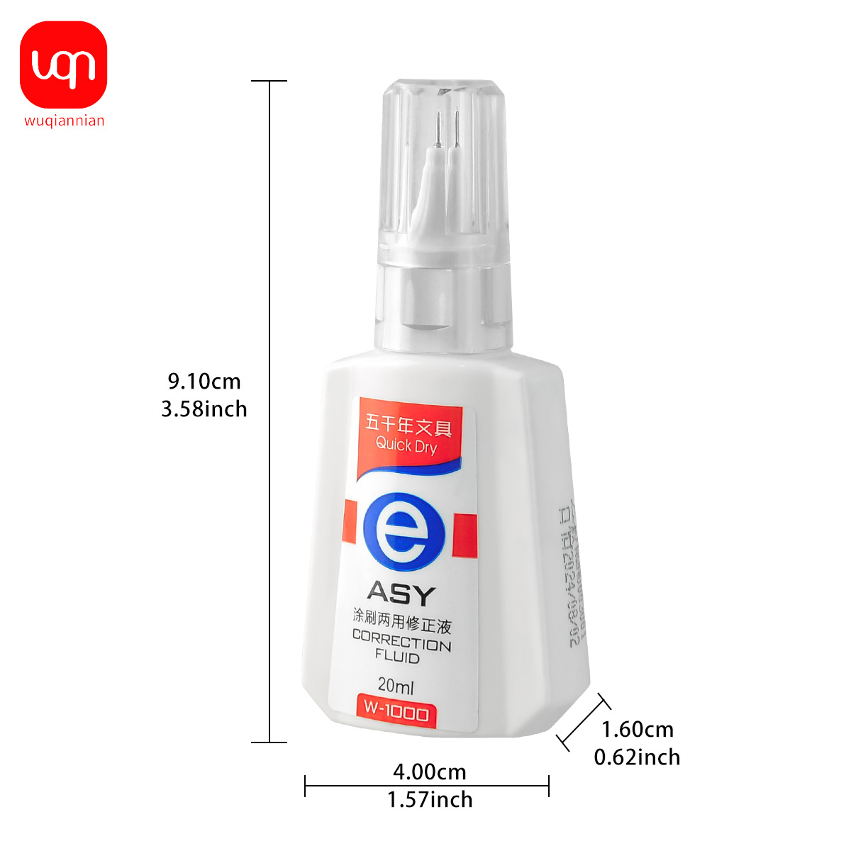 WQN Quick-Dry Correction Fluid - Correction Fluid White reseña y precio
