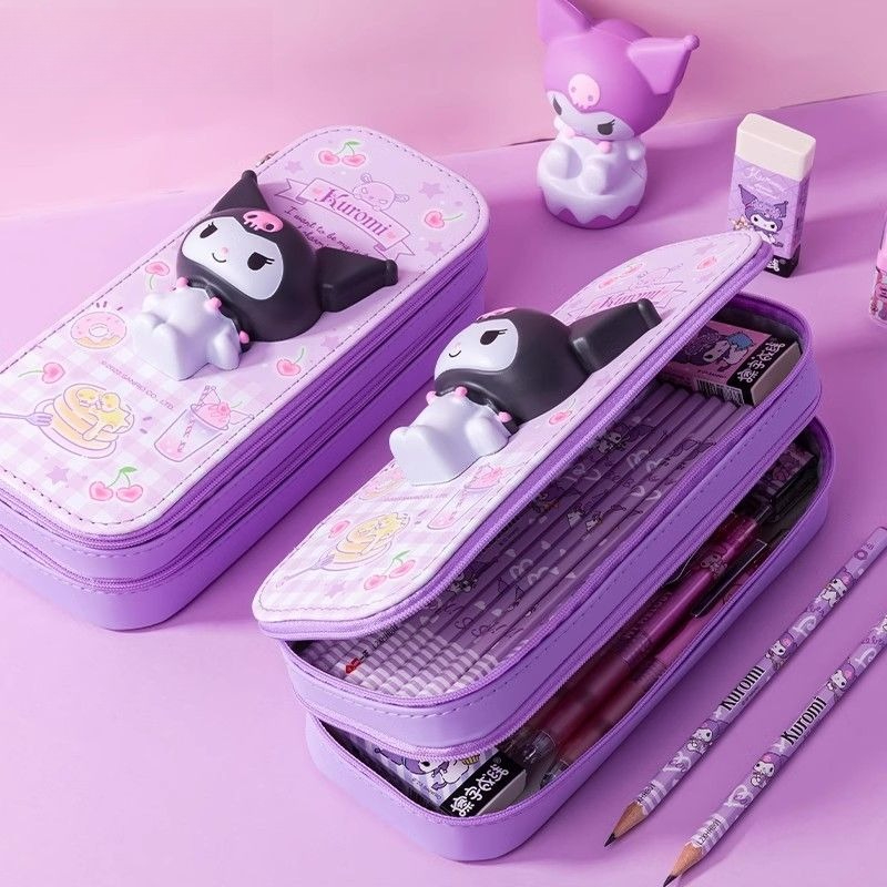 Sanrio 3D Kuromi Melody Double - Pencil Case Large reseña y precio