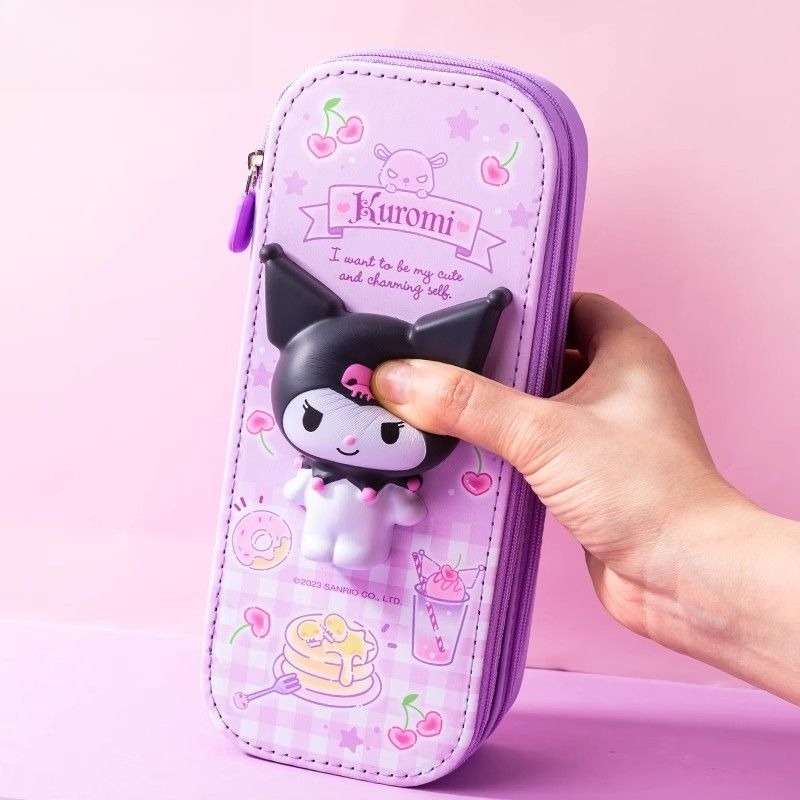 Sanrio 3D Kuromi Melody Double - Pencil Case Large reseña y precio