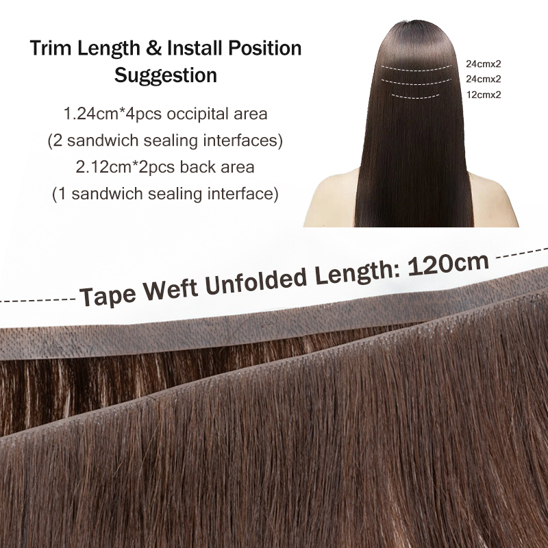 Invisible Long Tape PU Weft Hu - Glue Stick Pack reseña y precio
