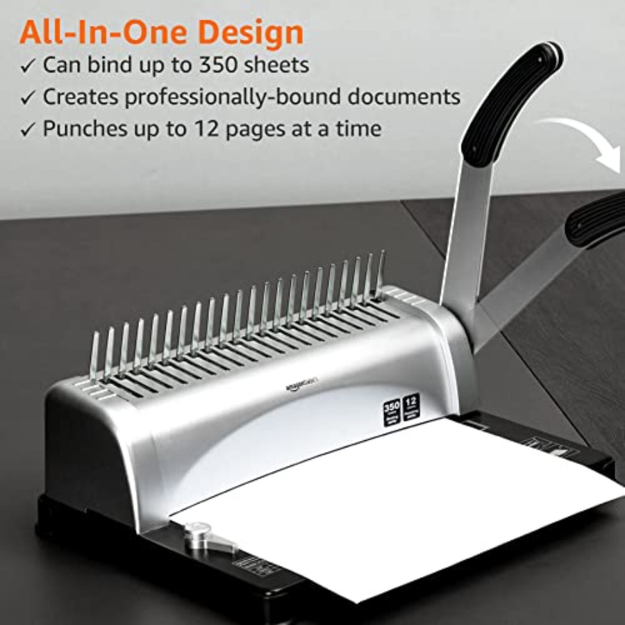 Basics Comb Binding Machine fo - Binding Comb Plastic reseña y precio