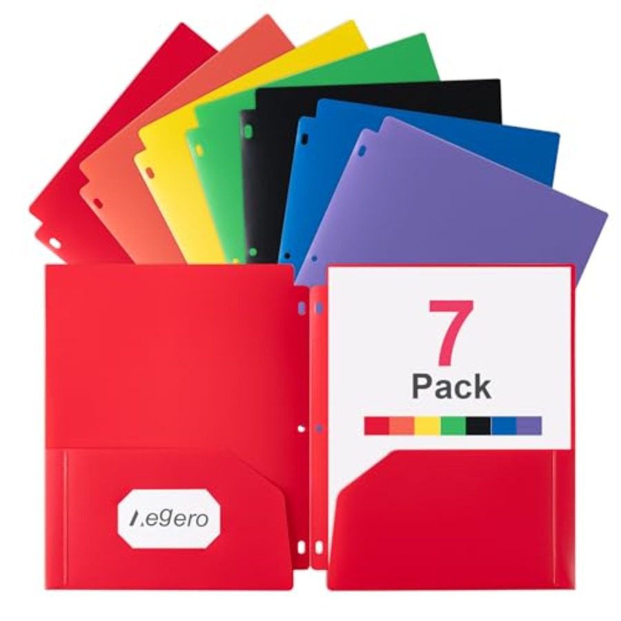 Plastic 3 Hole Punch Folders w - Binding Comb Plastic reseña y precio