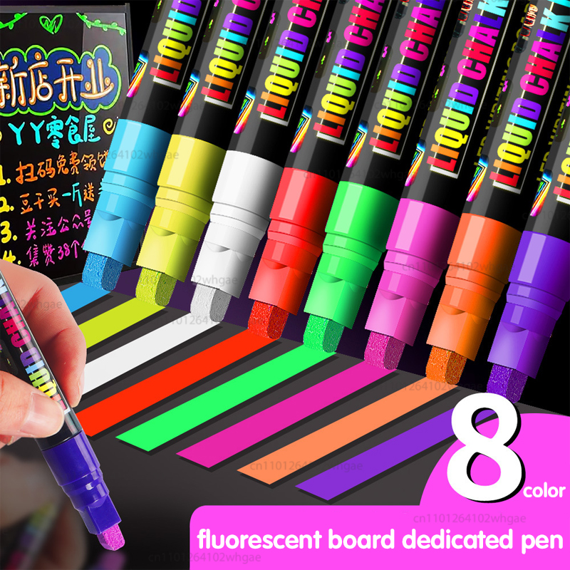 8Color 8mm Liquid Chalk Erasab - Correction Fluid White reseña y precio