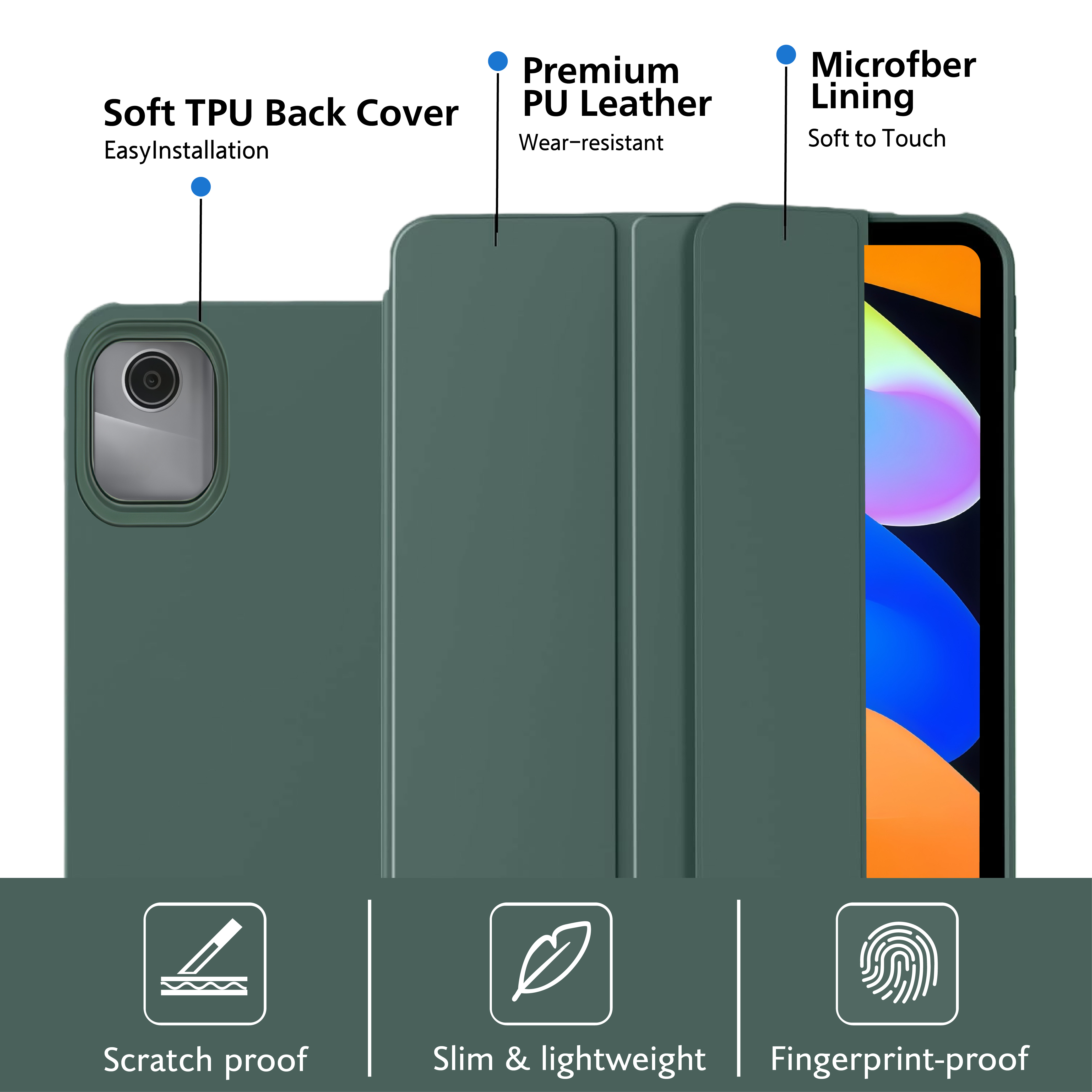Tri-fold Flip Case For Lenovo  - Sticky Note Cube reseña y precio