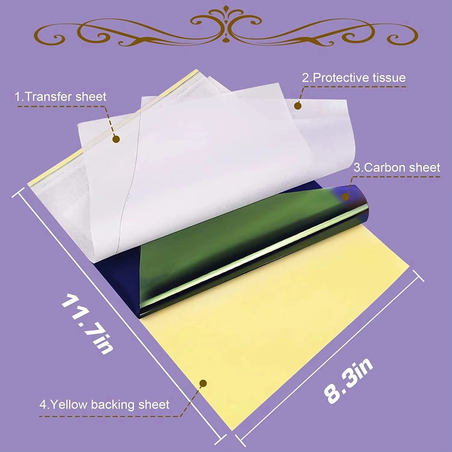 100/50/30/10/5PCS Tattoo Trans - Carbon Copy Book reseña y precio
