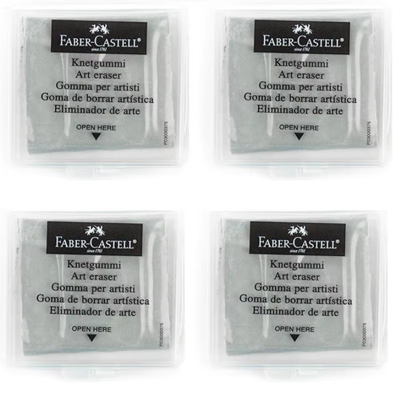 4PC Faber-Castell kneaded Eras - Rubber Eraser Kneaded reseña y precio