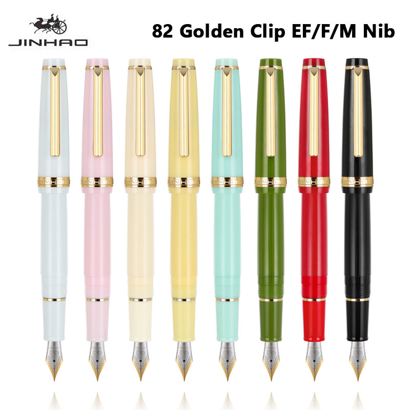 Jinhao 82 Fountain Pen Golden  - Office Stationery Supply Business reseña y precio