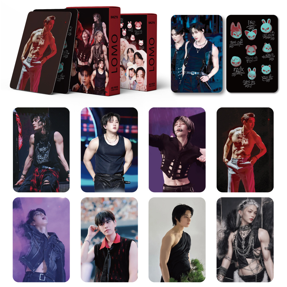55PCS KPOP new Stray Kids Albu - Cardstock Paper Pack reseña y precio