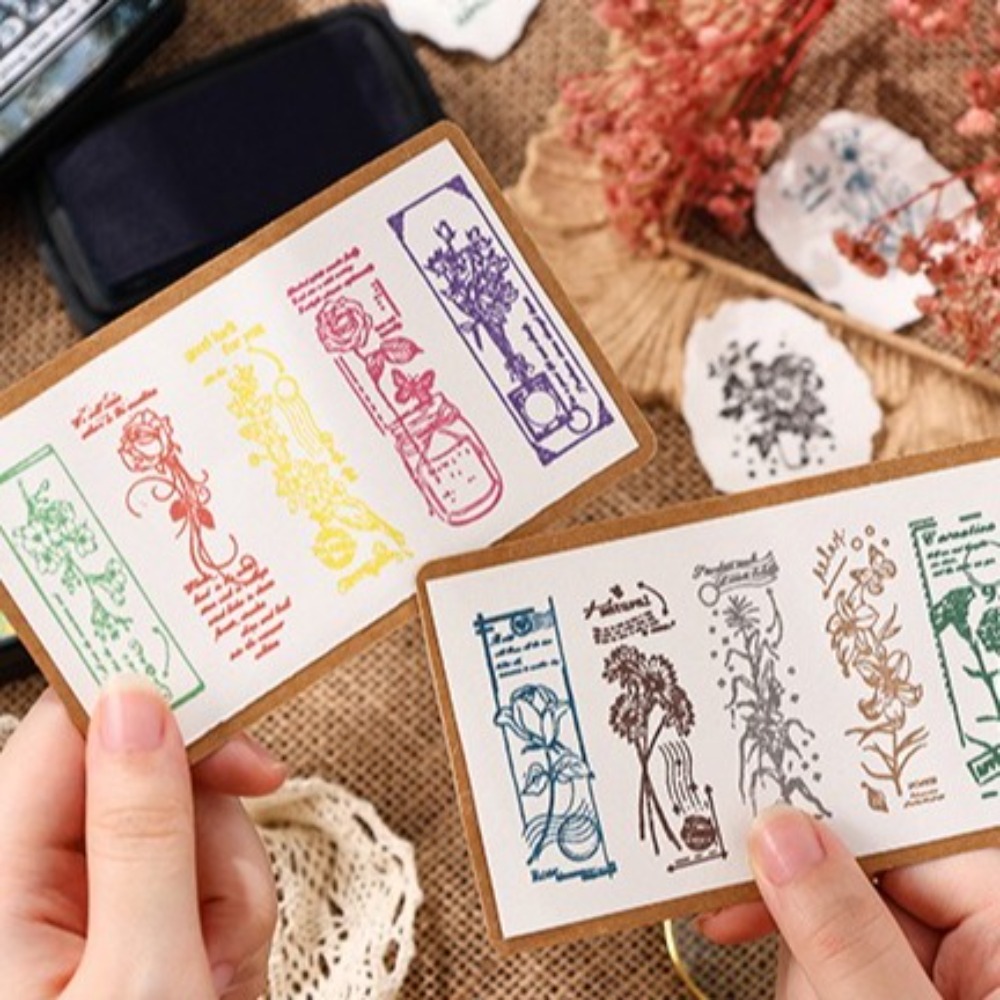 New Colorful Ink Pad Rectangul - Self Inking Stamp reseña y precio
