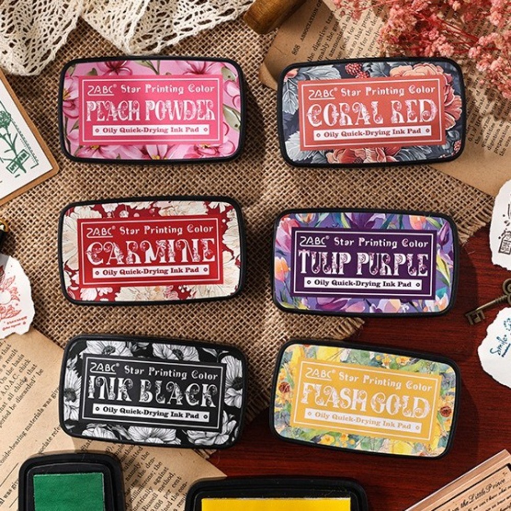 New Colorful Ink Pad Rectangul - Self Inking Stamp reseña y precio