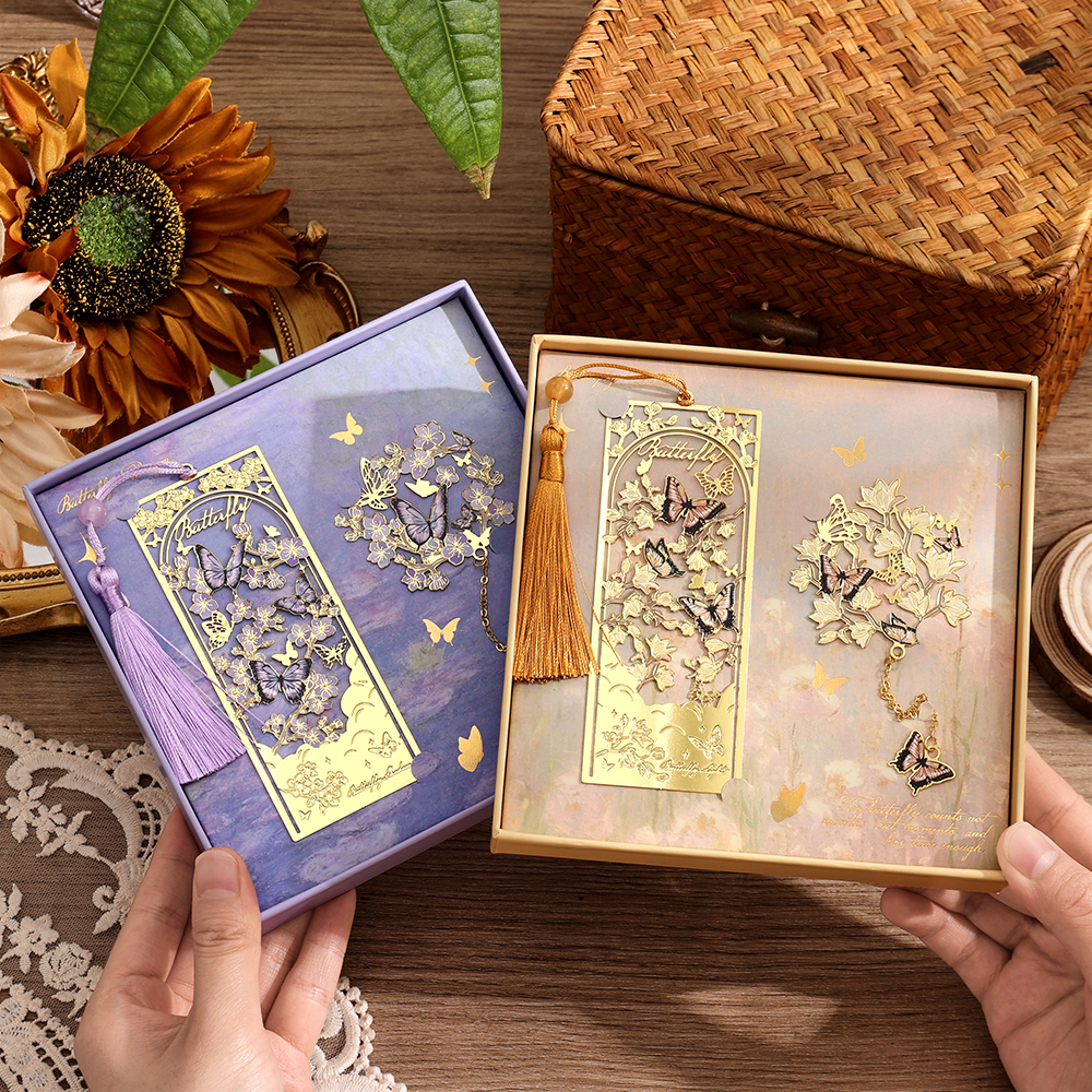 2 Pcs Butterfly Bookmarks With - Stationery Supply reseña y precio