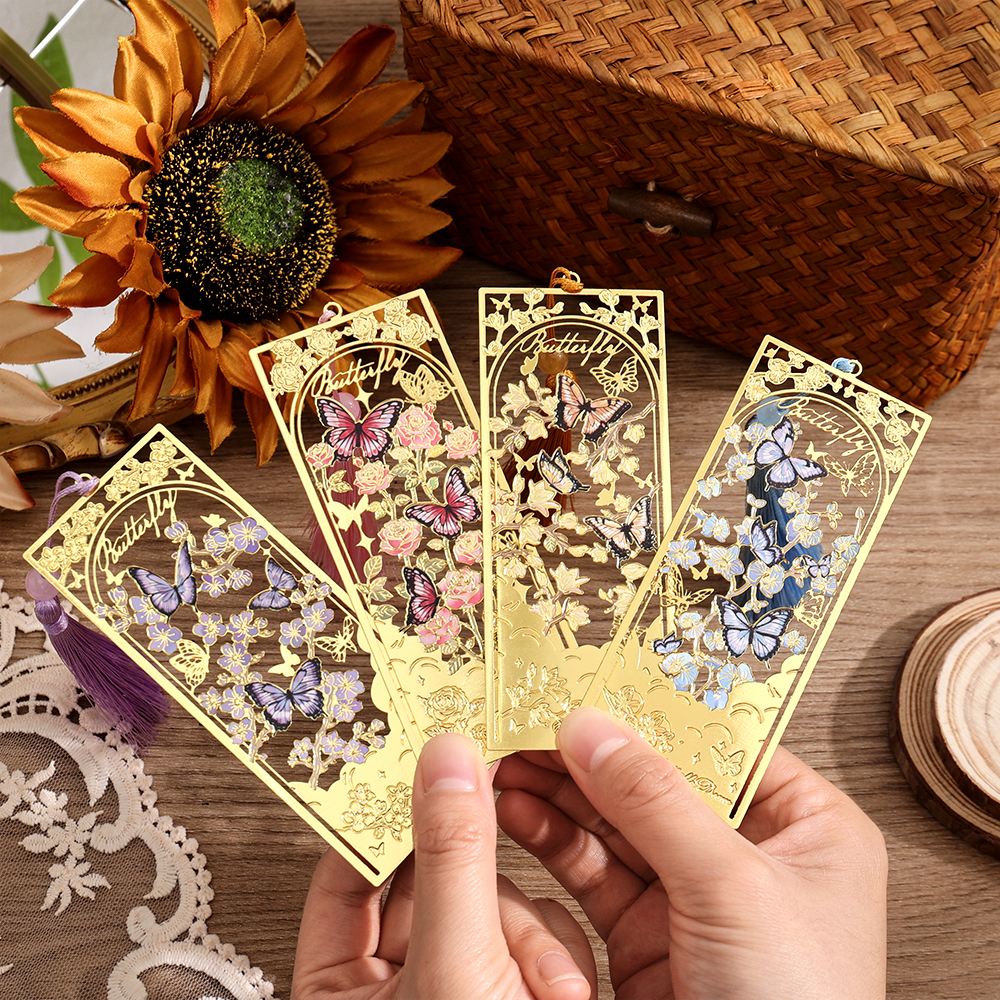 2 Pcs Butterfly Bookmarks With - Stationery Supply reseña y precio