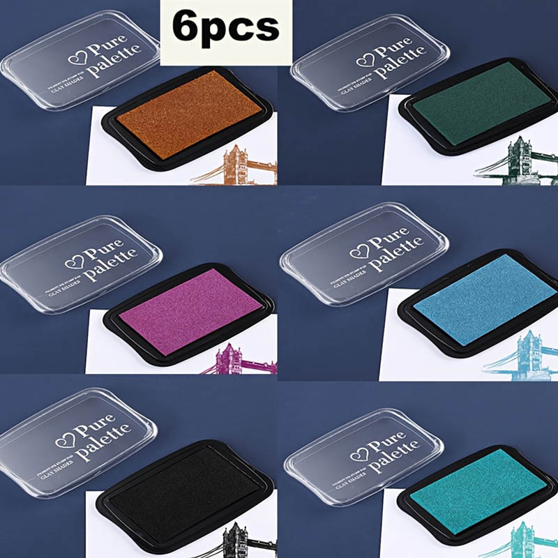 6 pieces - Retro solid color s - Self Inking Stamp reseña y precio
