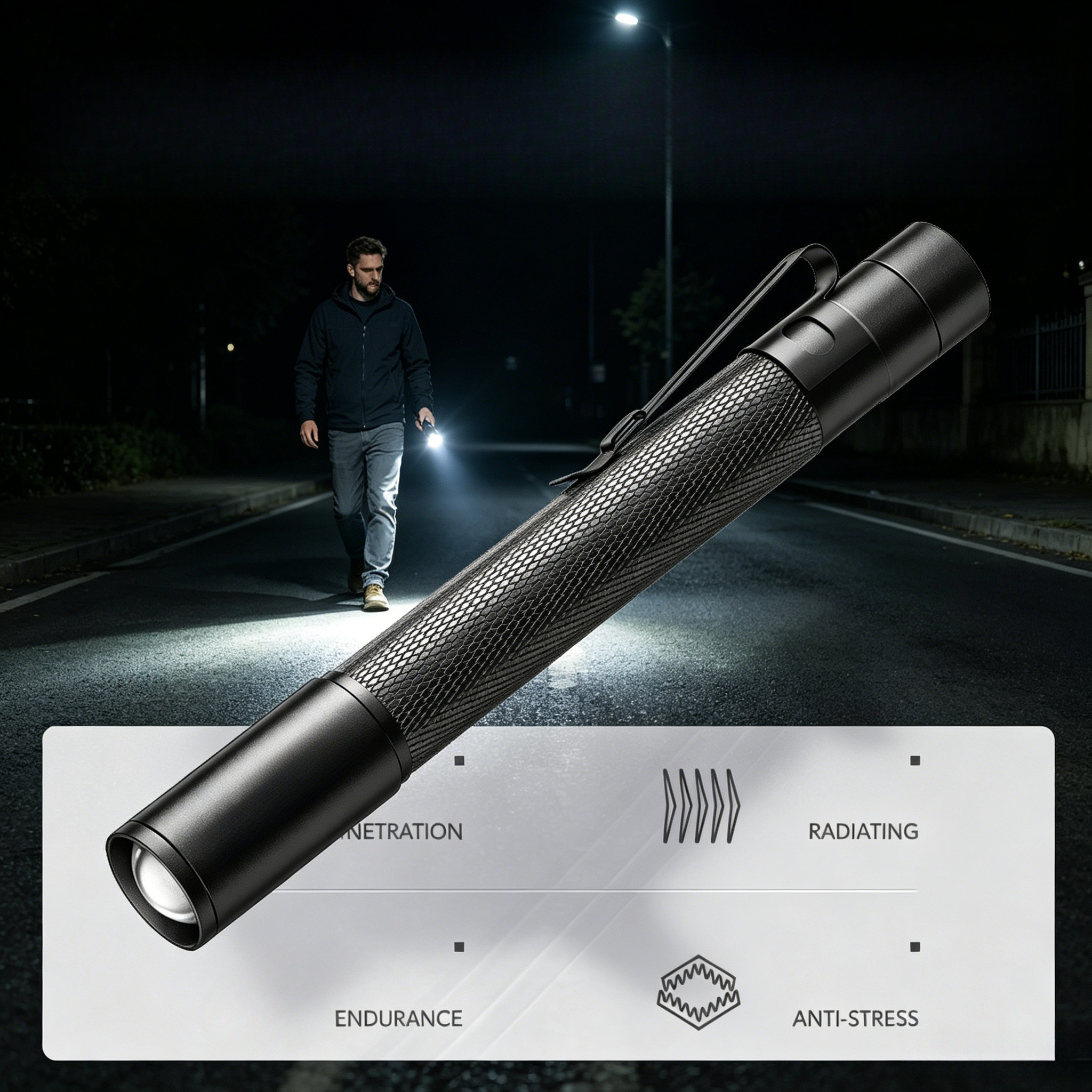 Aluminum Alloy Mini LED Pen Fl - Stationery Supply reseña y precio