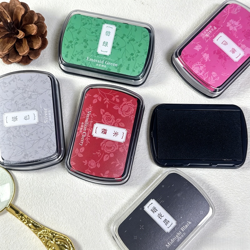 1pc Oil-Based Ink Pad, Colorfu - Self Inking Stamp reseña y precio