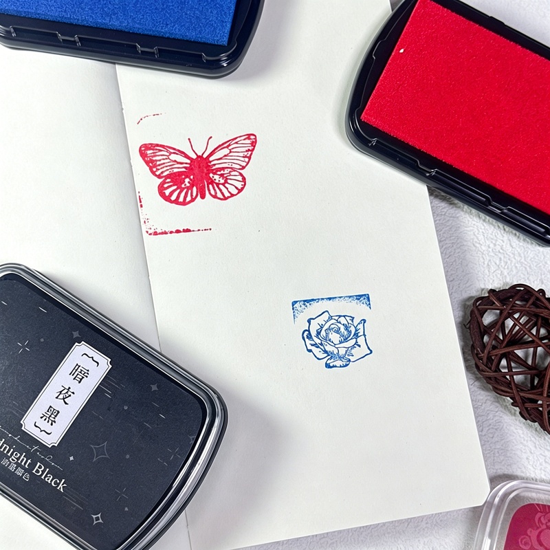 1pc Oil-Based Ink Pad, Colorfu - Self Inking Stamp reseña y precio