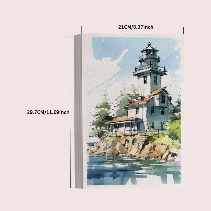 A4 Watercolor Paper 50 Sheets  - Cardstock Paper Pack reseña y precio