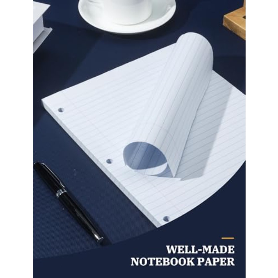 Loose Leaf Paper 8.5 x 11, Loo - Paper Punch 3 Hole reseña y precio