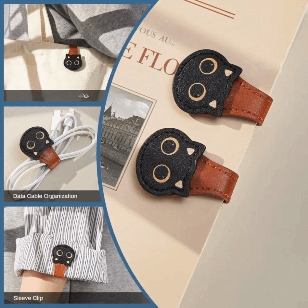 Cute PU Magnetic Page Clip Cat - Bookmark Magnetic Clip reseña y precio