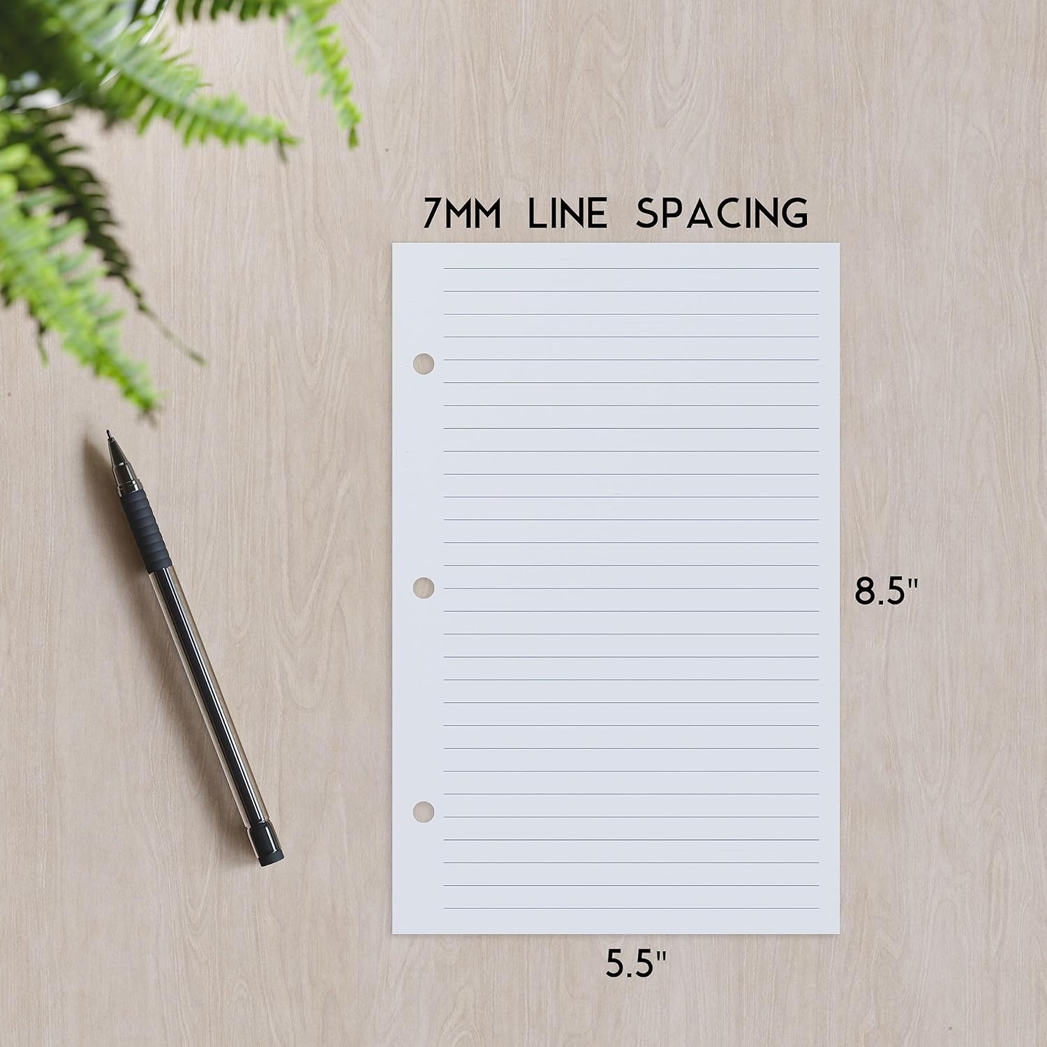 Half Letter Lined Paper, 3-Hol - Paper Punch 3 Hole reseña y precio