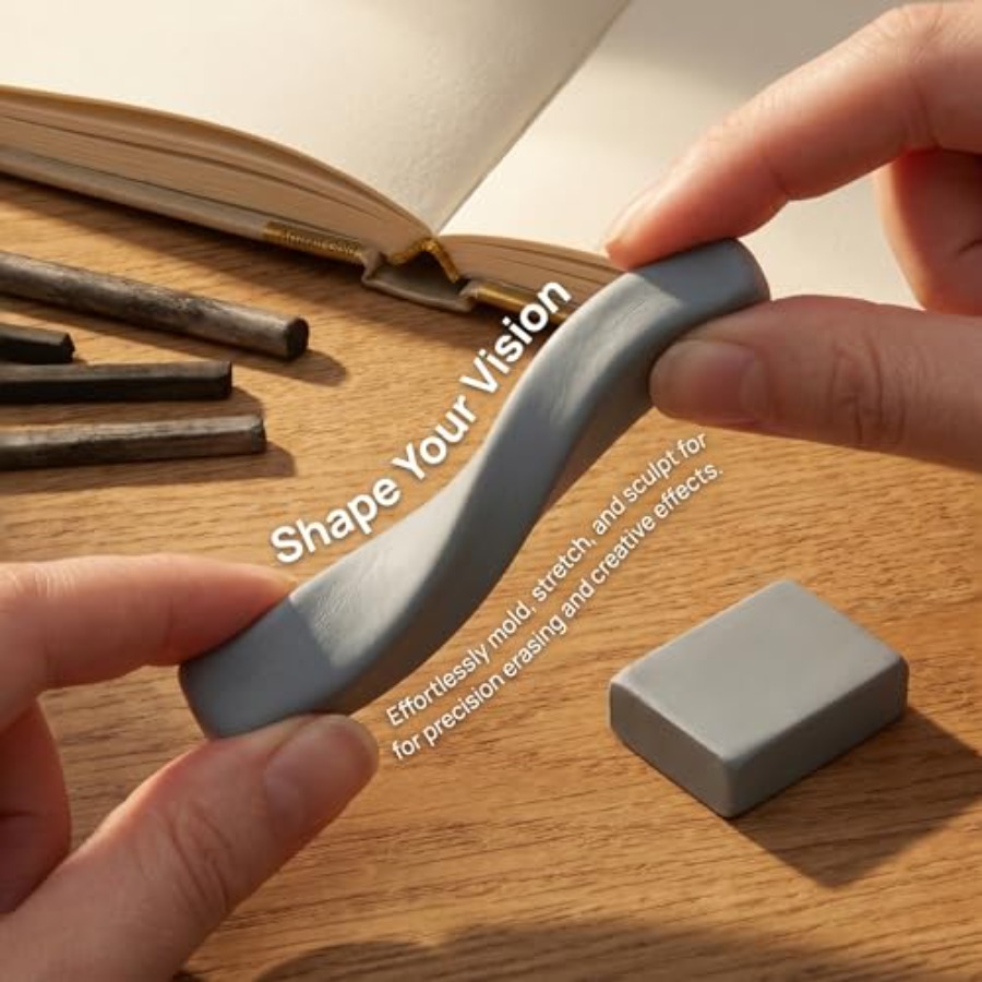 8 Pack Large Grey Kneaded Eras - Rubber Eraser Kneaded reseña y precio