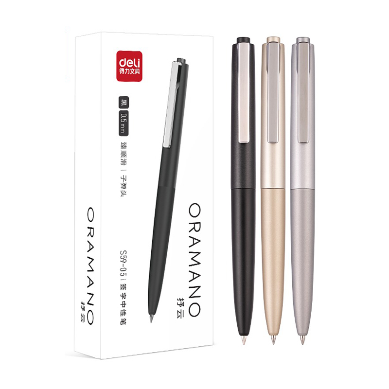 Deli 3pcs 0.5mm/0.7mm Black In - Office Stationery Supply Business reseña y precio