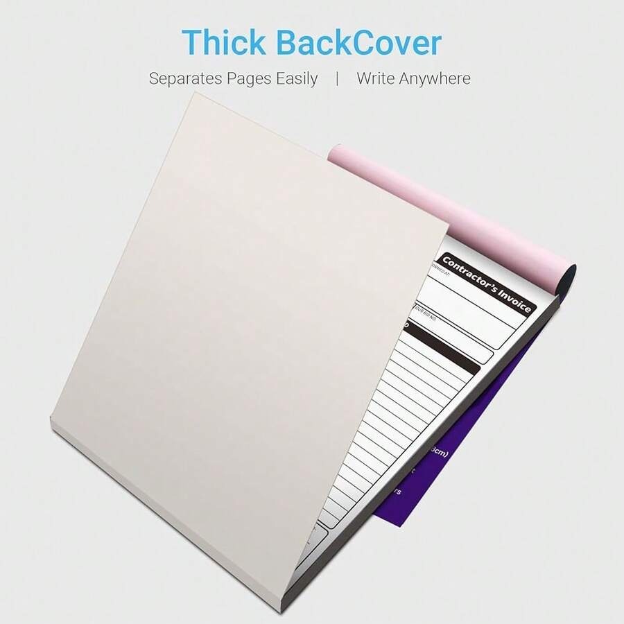 Carbonless Contractor Invoice  - Carbon Copy Book reseña y precio