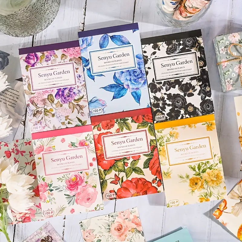 100pcs Vintage Colorful Rose F - Cardstock Paper Pack reseña y precio