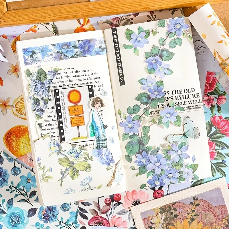 100pcs Vintage Colorful Rose F - Cardstock Paper Pack reseña y precio