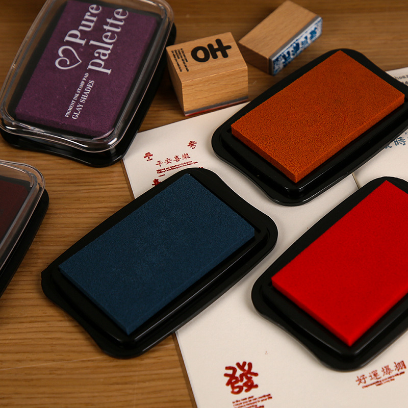 12 Colors Vintage Solid Color  - Self Inking Stamp reseña y precio