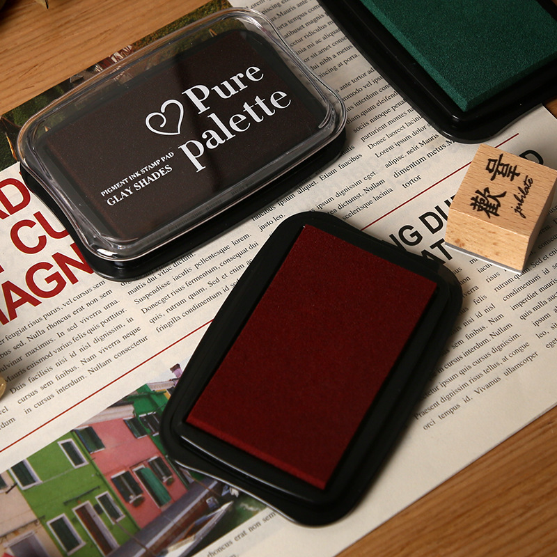 12 Colors Vintage Solid Color  - Self Inking Stamp reseña y precio