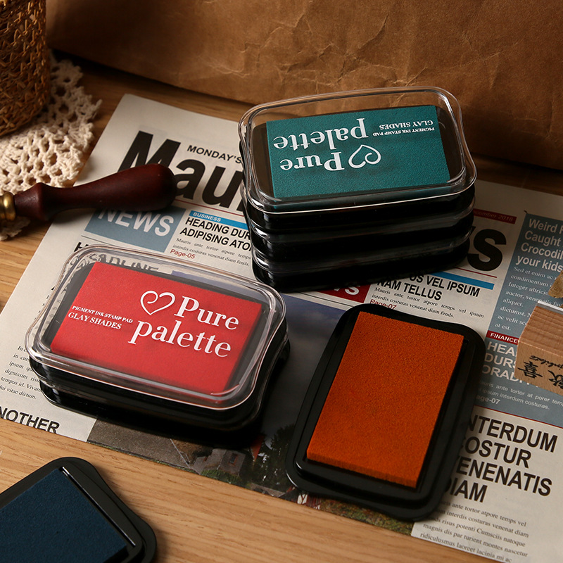 12 Colors Vintage Solid Color  - Self Inking Stamp reseña y precio