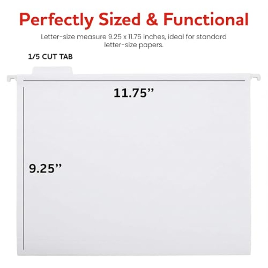 Hanging File Folders 8 Pack, L - File Folder Hanging reseña y precio