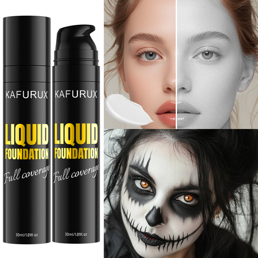 1PC Pure White Liquid Foundati - Correction Fluid White reseña y precio