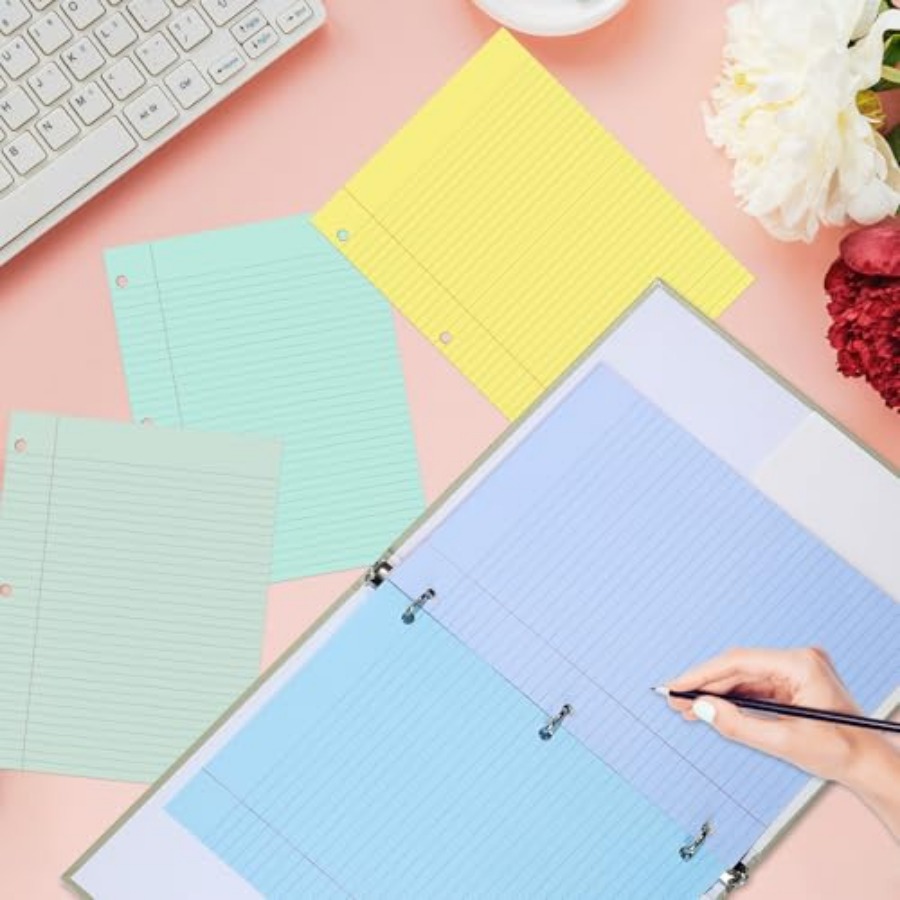 gisgfim 100 Sheets Loose Leaf  - Paper Punch 3 Hole reseña y precio