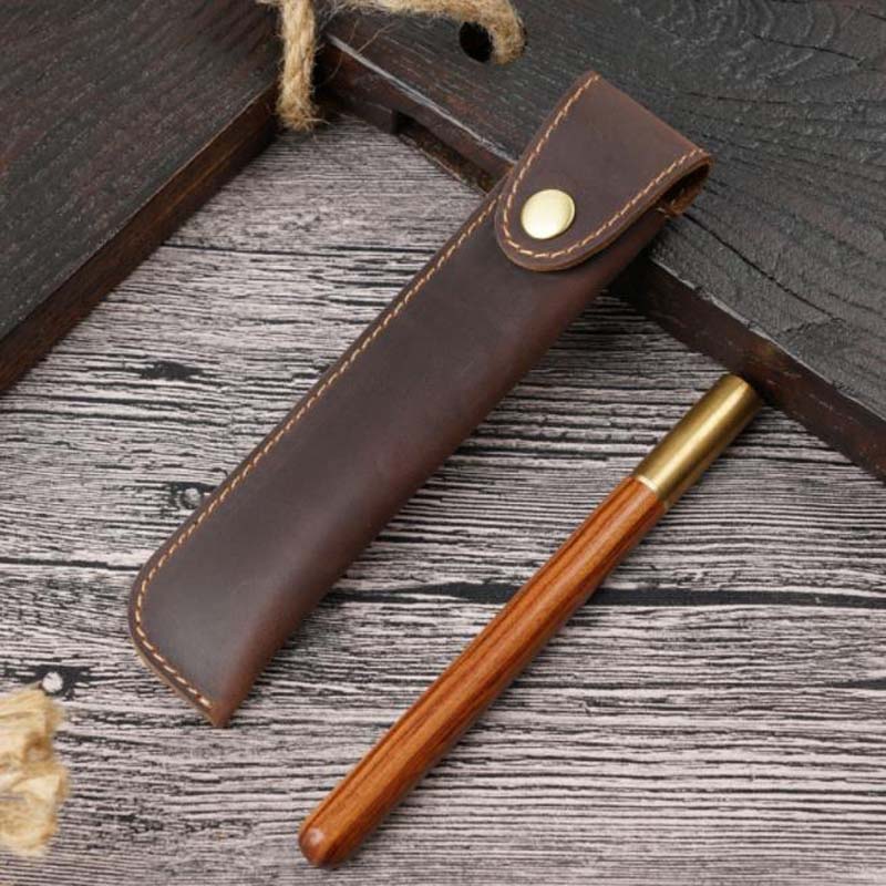 1pc Pen Bag Leather Packaging  - Office Stationery Supply Business reseña y precio