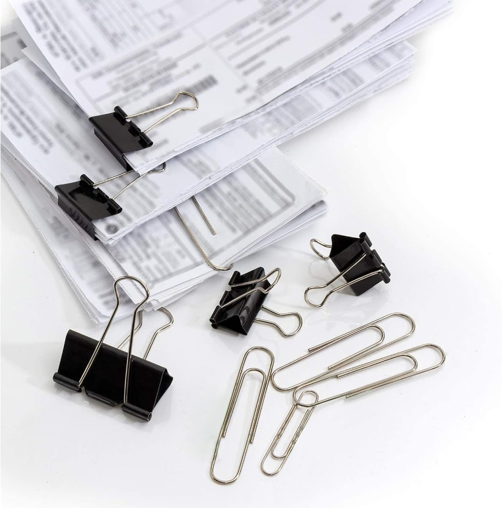 340 PCS Paper Clips and Binder - Binder Clip Assorted reseña y precio