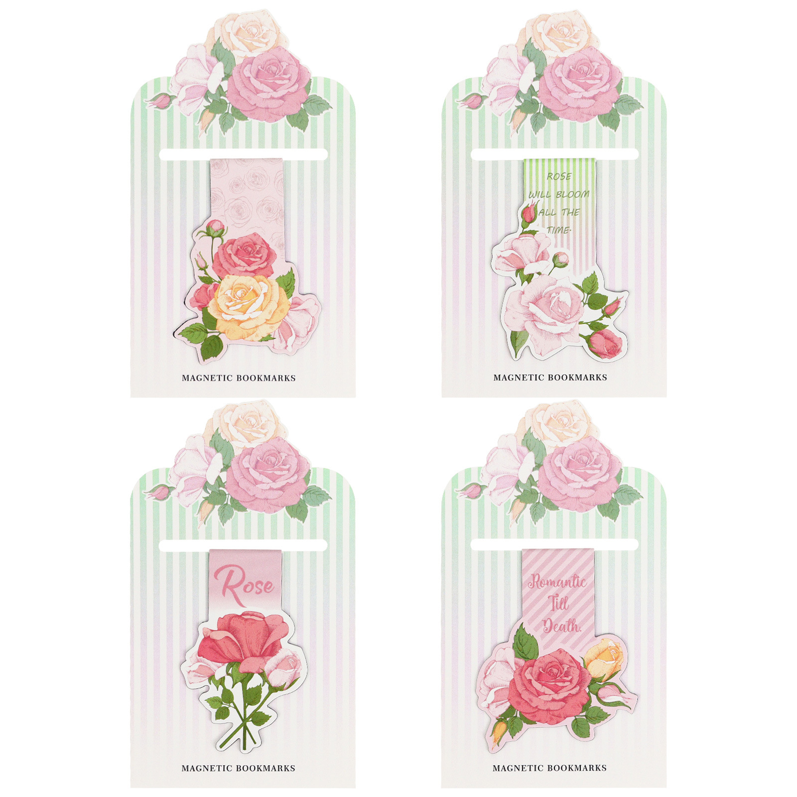 Pink Rose Blossom Alien Magnet - Bookmark Magnetic Clip reseña y precio
