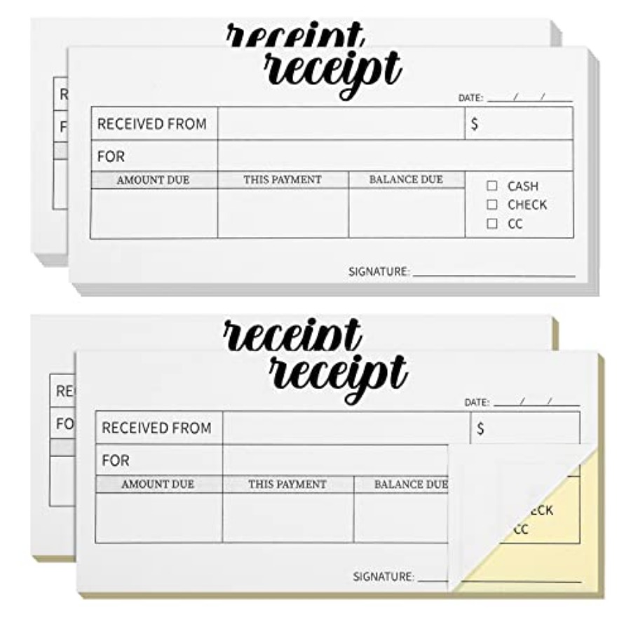 4 Pieces Receipt Books Carbonl - Carbon Copy Book reseña y precio